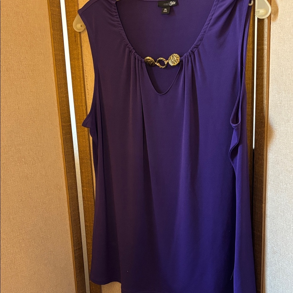 East 5th Purple Sleeveless Blouse XL